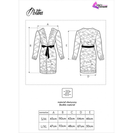 Mostina LC 90641 – halat/dressing negru G gown