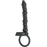 Inel pentru penis Dillon pentru stimulare simultană negru