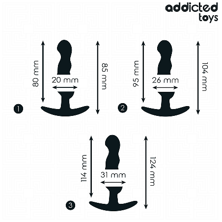 Set 3 dopuri anale din silicon model 1