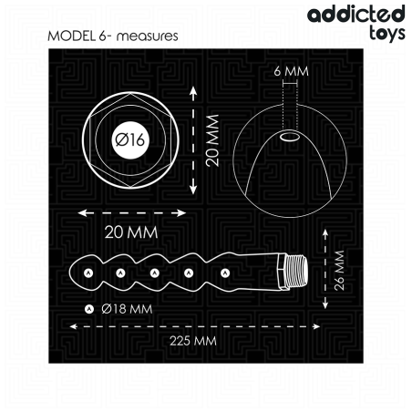 Irigator anal cu adaptor universal, model 6