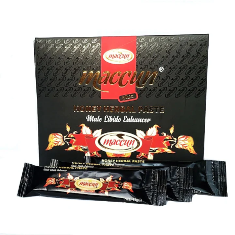 Pasta de miere pentru potenta Afrodisiac Herbal, 12 plicuri x 12 g, Maccun