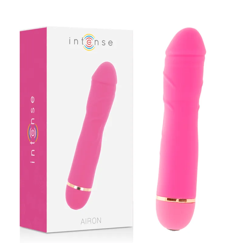 Vibrator INTENSE – AIRON, din silicon, roz, cu 20 de moduri de v