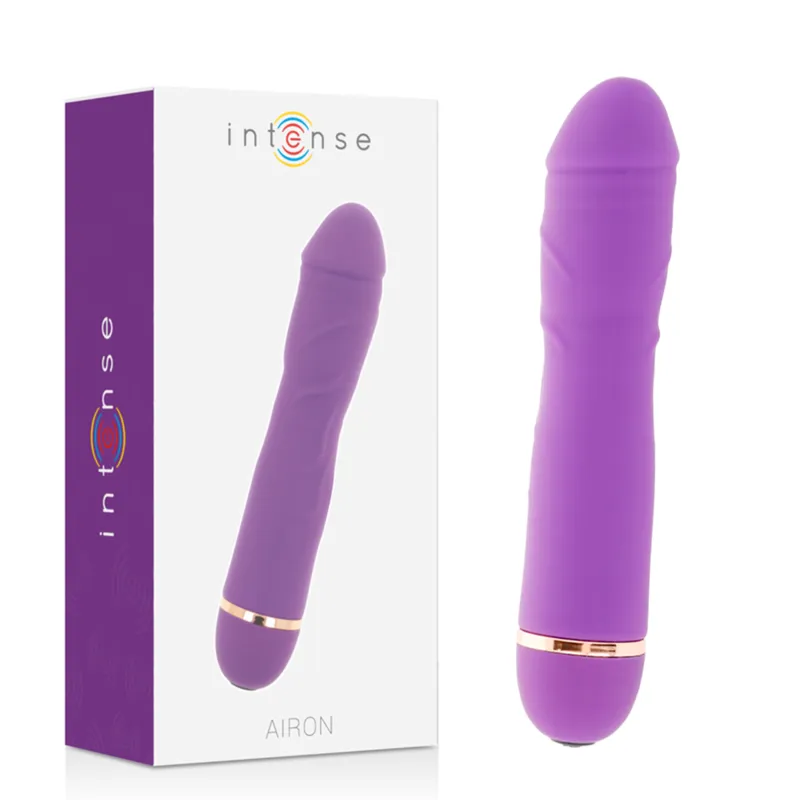 Vibrator INTENSE – AIRON, din silicon, lila, cu 20 de moduri de v