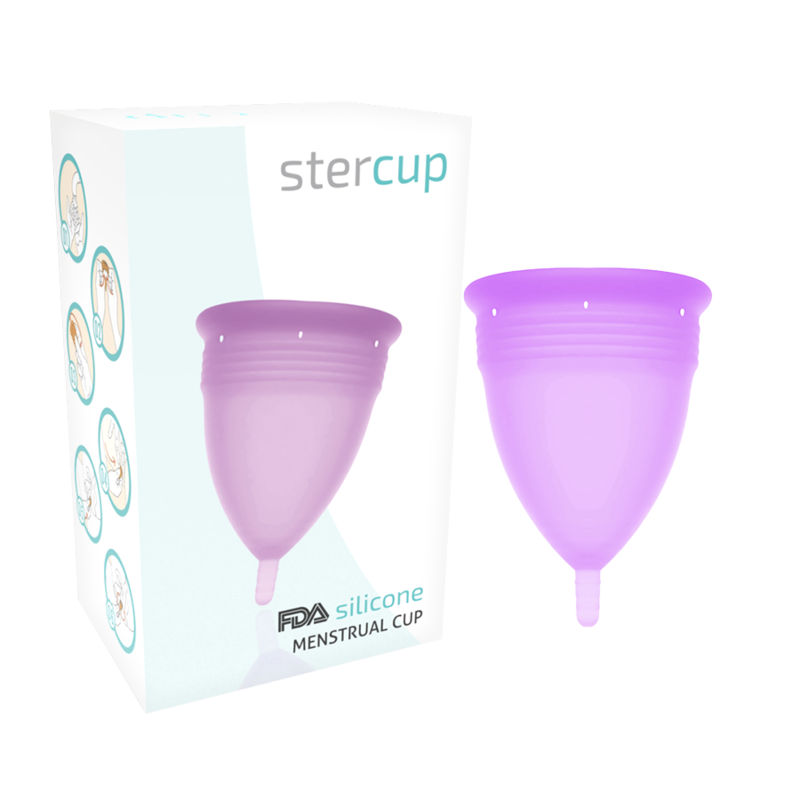 Stercup – cupă menstruală din silicon FDA violet, mărimea S