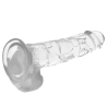 X Ray - dildo transparent cu testicule 22 cm / Ø 4,6 cm