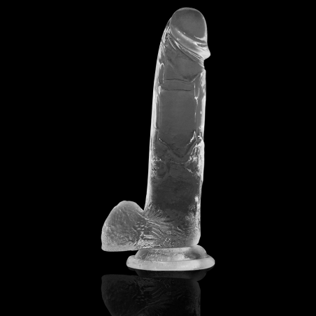 X Ray - dildo transparent cu testicule 22 cm / Ø 4,6 cm