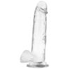 X Ray - dildo transparent cu testicule 22 cm / Ø 4,6 cm
