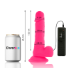 Diversia - dildo vibrator flexibil roz 20,5 cm / Ø 4,2 cm