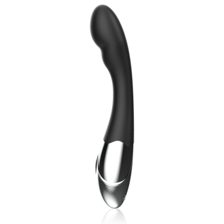 Black&Silver Kilian Stimulating Vibe – vibrator reîncărcabil cu 10 moduri de vibrație