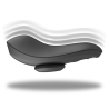 Vibrator BLACK&SILVER – PRESTON, pentru chiloti, reîncarcabil