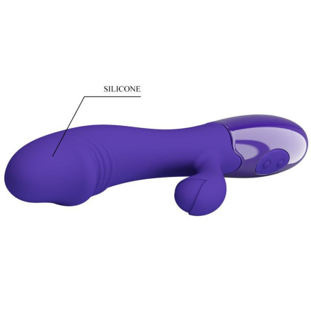 Pretty Love Snappy Youth - vibrator și stimulator pentru punctul G, violet