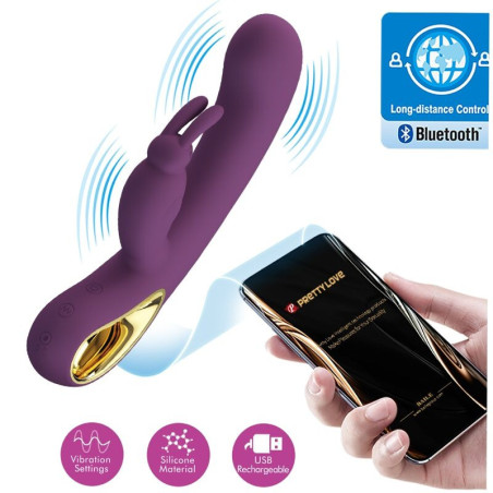 Vibrator PRETTY LOVE – LIAM RABBIT, cu stimulator pentru punctul G