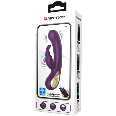 Vibrator PRETTY LOVE – LIAM RABBIT, cu stimulator pentru punctul G