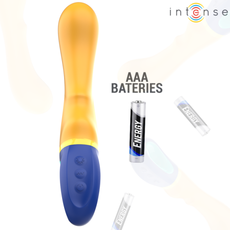 Intense Shaggy - vibrator pentru punctul G, galben