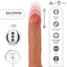 Mr Intense - vibrator realist multifuncțional cu mișcare sus-jos și telecomandă, 22 cm / Ø 4 cm