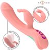 Intense - Vibrator rabbit cu vârf oscilant și 5 moduri de vibrație, roz