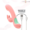 Intense - Vibrator rabbit cu vârf oscilant și 5 moduri de vibrație, roz