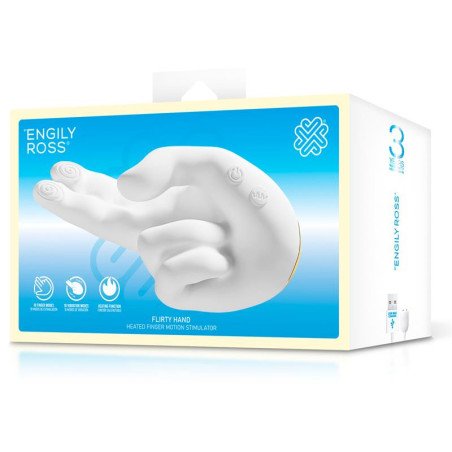 Engily Ross Flirty Hand – Stimulator cu mișcare a degetelor, încălzire și vibrații