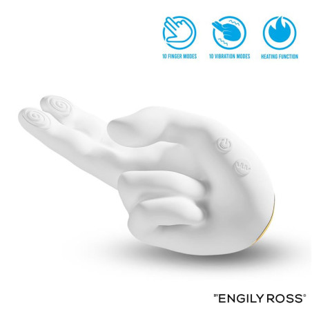 Engily Ross Flirty Hand – Stimulator cu mișcare a degetelor, încălzire și vibrații