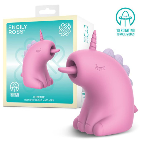 ENGILY ROSS Cupcake - stimulator cu limbă rotativă 360°