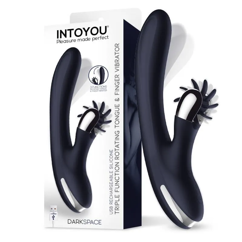 Vibrator INTOYOU Darkspace Vibe with Rotating, limbi rotative si