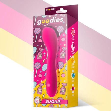 Vibrator GOODIES Sugar G-Spot Vibe, USB, din silicon, fuchsia