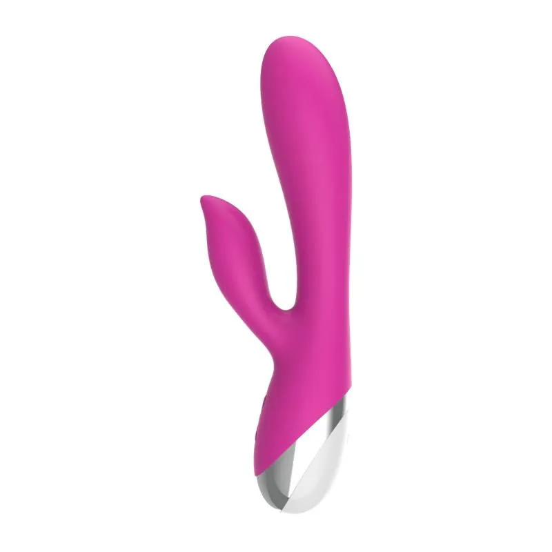 Vibrator A-GUSTO Vibe Pink, rabbit, roz, USB, cu 10 functii de
