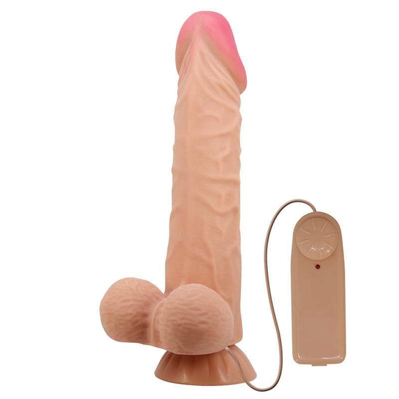 Sliding Skin Vibrating Dildo 24 cm