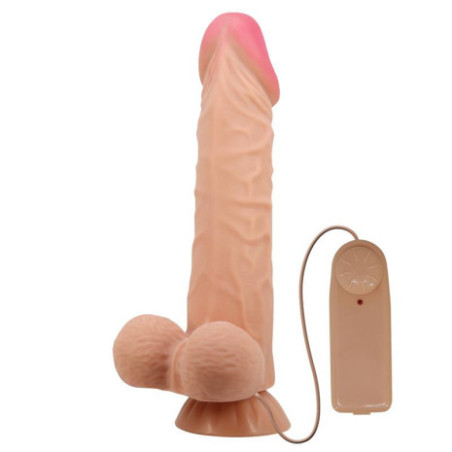 Sliding Skin Vibrating Dildo 24 cm