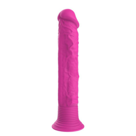 Vibrating Silicone Dildo Pink