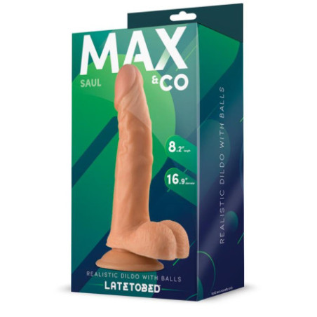 Dildo realist cu testicule 21 cm