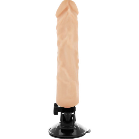 BASECOCK – VIBRATOR REALISTIC NATURAL 21 CM -O- 4 CM CU TELECOMANDA