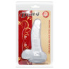 BAILE - DILDO REALISTIC CU VENTUZĂ ȘI TESTICULE 16,7 CM TRANSPARENT