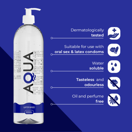 Lubrifiant pe bază de apă, 1000 ml – Aqua Quality