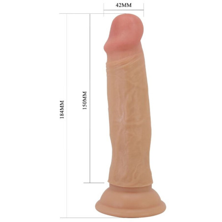 PRETTY LOVE – DILDO REALISTIC QUENTIN 18 CM NATURAL