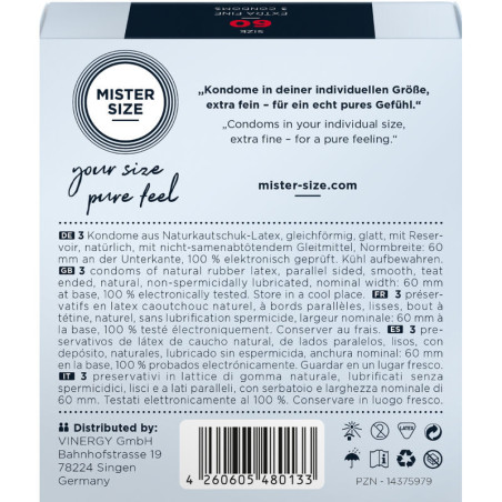 MISTER SIZE – PREZERVATIVE MARIME XL 60 MM (3 BUCATI)