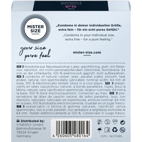 MISTER SIZE – PREZERVATIVE MARIME XL 64 MM (3 BUCATI)