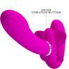 PRETTY LOVE - VIBRATOR CU CUREA DUBLĂ VALERIE 12 VIBRAȚII MOV