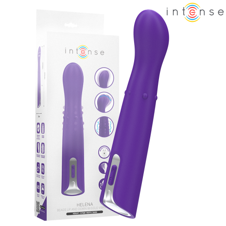 INTENSE - VIBRATOR HELENA SUS & JOS CU PERLE MOD 13,5 CM