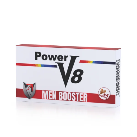 Capsule Power V8, intarziere ejaculare si stimularea libidoului barbatilor,pentru potenta, erectii puternice, 4 capsule