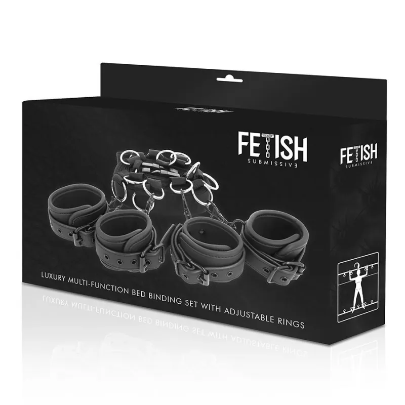 FETISH SUBMISSIVE - SET DE RESTRICȚIONARE DE LUX PENTRU PAT CU