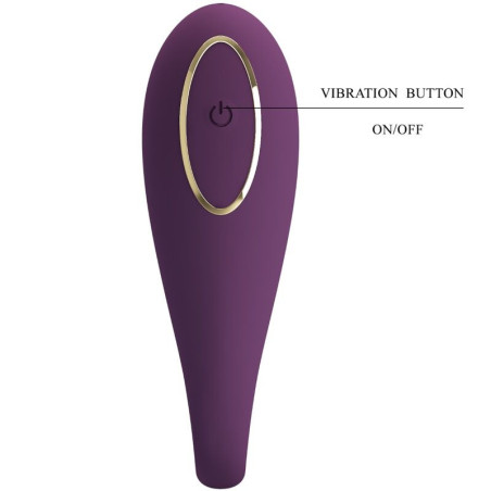 Vibrator dublu August cu telecomandă – Pretty Love