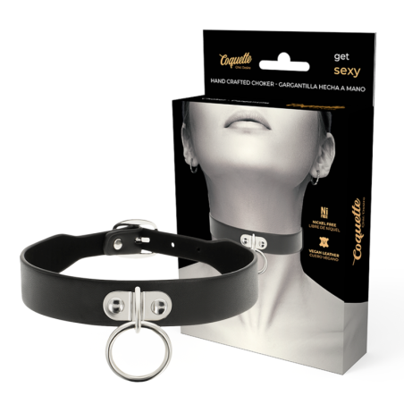COQUETTE CHIC DESIRE - COLIER VEGAN DIN PIELE, ACCESORIU FETIȘ PENTRU FEMEI