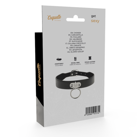 COQUETTE CHIC DESIRE - COLIER VEGAN DIN PIELE, ACCESORIU FETIȘ PENTRU FEMEI