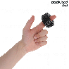 Inel pentru penis ADDICTED TOYS Extra Thick Cock Ring, design în formă de anvelopă, diametru 2.8 cm, negru
