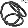 Set 3 inele pentru penis conectate ADDICTED TOYS Triple Cock Ring, din silicon, diametre 4.5 - 6 cm, negru