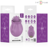 Vibrator clitoris INTENSE Azalea Clitoral Stimulator, în formă de trandafir, cu limbă, 10 funcții de mișcare ritmică