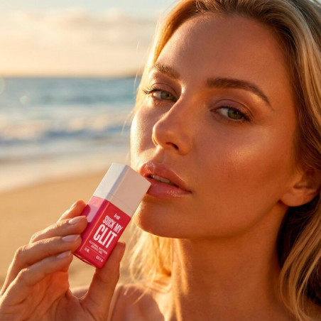 Gel stimulant clitoridian INTT – Suck My Clit, efect de sucțiune și încălzire, aromă Wild Strawberry