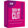 Gel stimulant clitoridian INTT – Suck My Clit, efect de sucțiune și încălzire, aromă Wild Strawberry