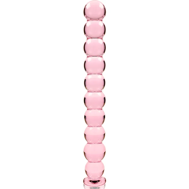 Dildo din sticla borosilicata roz 21,5 cm Ø 2,5 cm